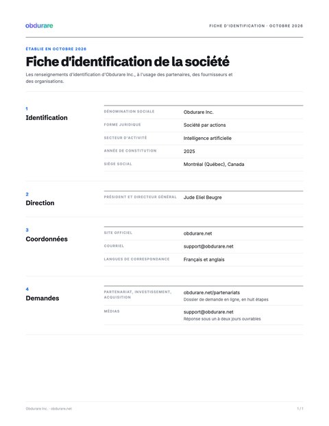 Copertina del documento Scheda identificativa della società